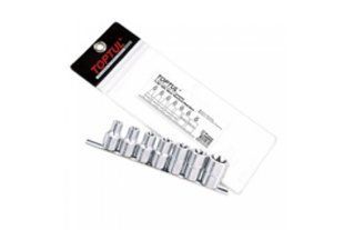 Набір головок TORX 1/2" Toptul E10-E24 7 шт на планці CrV (GAAG0704) GABF1601 фото