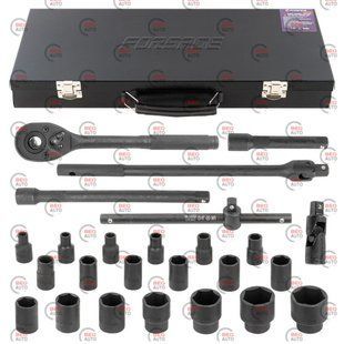 Набор инструмента ударный 1/2" Forsage 26 шт усиленный (F-4263-5MPB) GCAD2608 фото