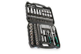 Набор инструмента 1/2" и 1/4" Сила 108 шт универсальный (252108) ET-7101 фото