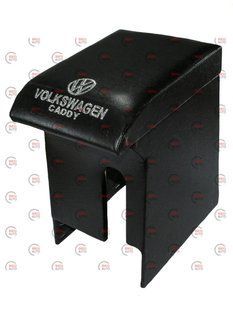 Підлокітник VW Caddy (Фольксваген Кадді) 2004-2010 чорний з вишивкою 156508 фото