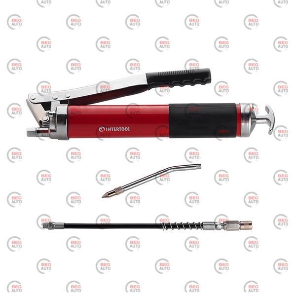 Шприц для мастила Intertool (600 мл) двоплунжерний HT-0060 фото