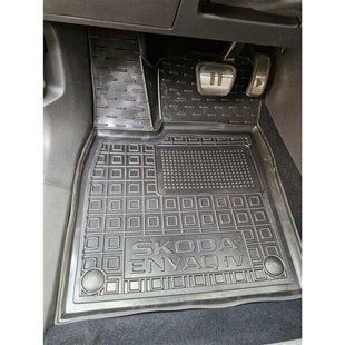 Полиуретановые автоковрики в салон Шкода Enyaq 4 2021-. Коврики Skoda Enyaq** 9191 фото