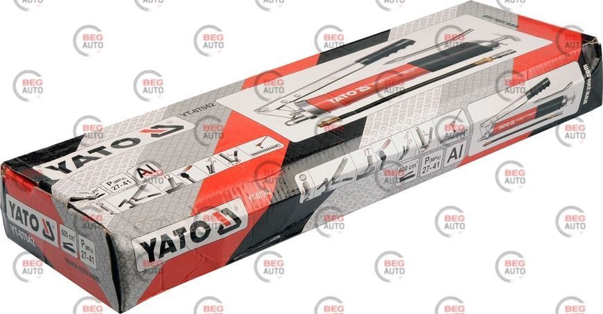 Шприц для мастила Yato (600 мл) двоплунжерний YT-07042 фото