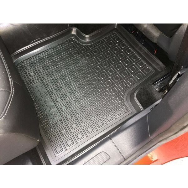 Полиуретановые автоковрики в салон Фольксваген Tiguan Allspace 2018- с бортом 2.5 см. Коврики VW Tiguan 9183 фото
