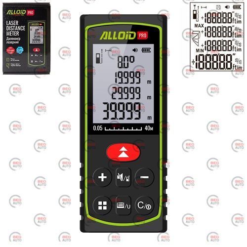 Далекомір лазерний 40м Alloid DM-11040 (лазерна рулетка) DM-11040 фото