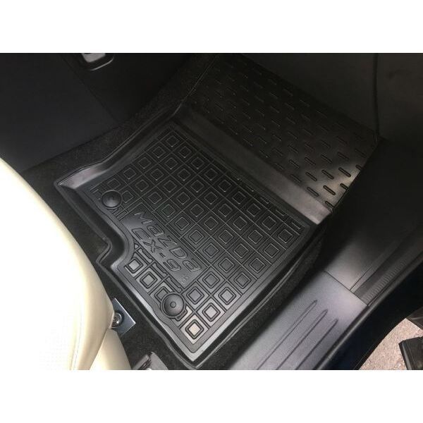 Полиуретановые автоковрики в салон Мазда CX-9 2018- с бортом 2.5 см. Коврики Mazda CX-9 9181 фото