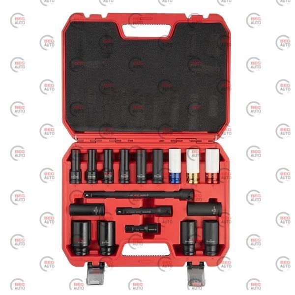 Набор головок ударных удлиненных 1/2" Intertool 10-27 мм с удлинителями (ET-8506) GDAD1002 фото