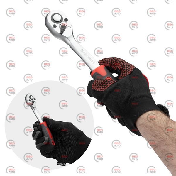 Набір інструменту 1/2" та 1/4" Intertool DIY 94 шт червоний (ET-9094) SCH-4941-5 фото