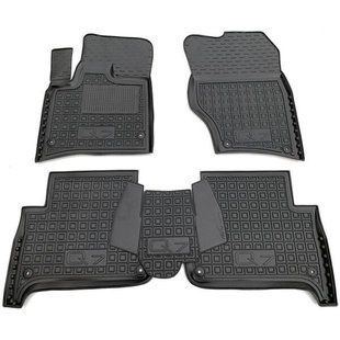 Килимки (поліки, половики) поліуретанові в салон для Audi Q7 Ауді КУ7 2005- (висота 2.5 см) 9071 фото