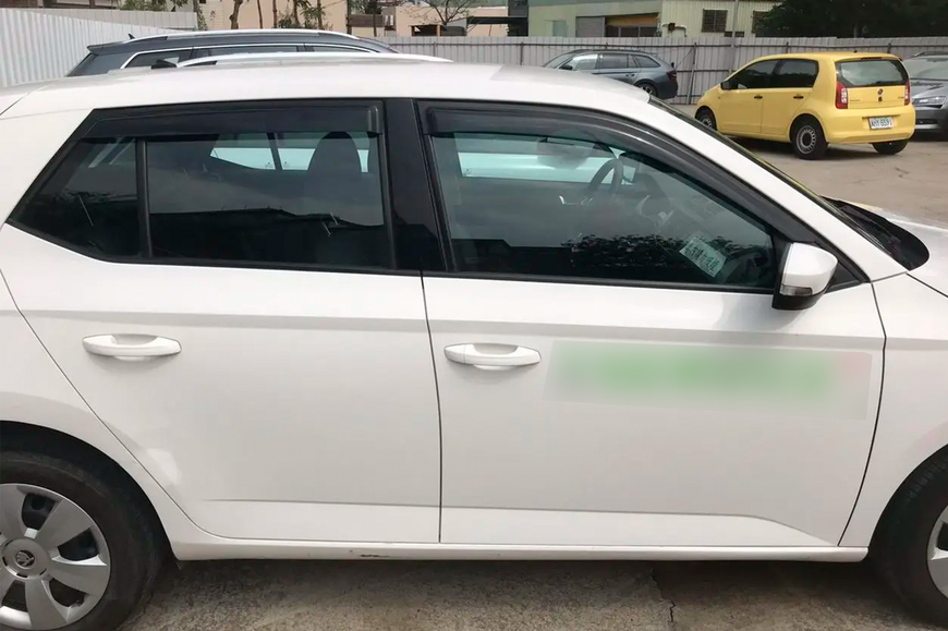 Шкода Фабія Дефлектори Вітровики Козирки на вікна Skoda Fabia 2014-2021 (HB, 4 шт, HIC) sk17 фото