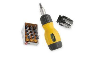 Викрутка з бітами Intertool 6 шт CrV тріскачкова MINI (VT-1009) 123000 фото